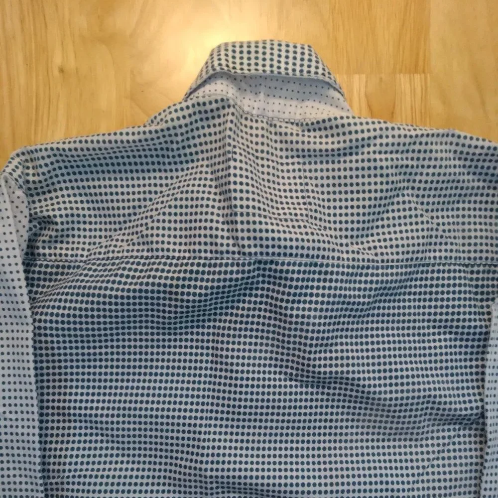 Polo Ralph Lauren Black Label Dots Button Down Dress Shirt